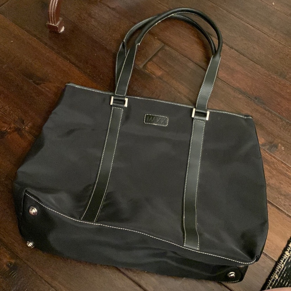 Maxx New York Black Tote Bag EUC